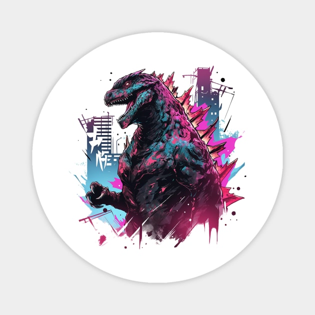 godzilla Magnet by piratesnow